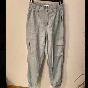Pacsun Seaspray Linen Cargo Joggers Pants